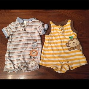 2 rompers for baby